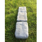Pavés Péplum en pierre reconstituées couleur anthracite 12 x 16 x 6cm