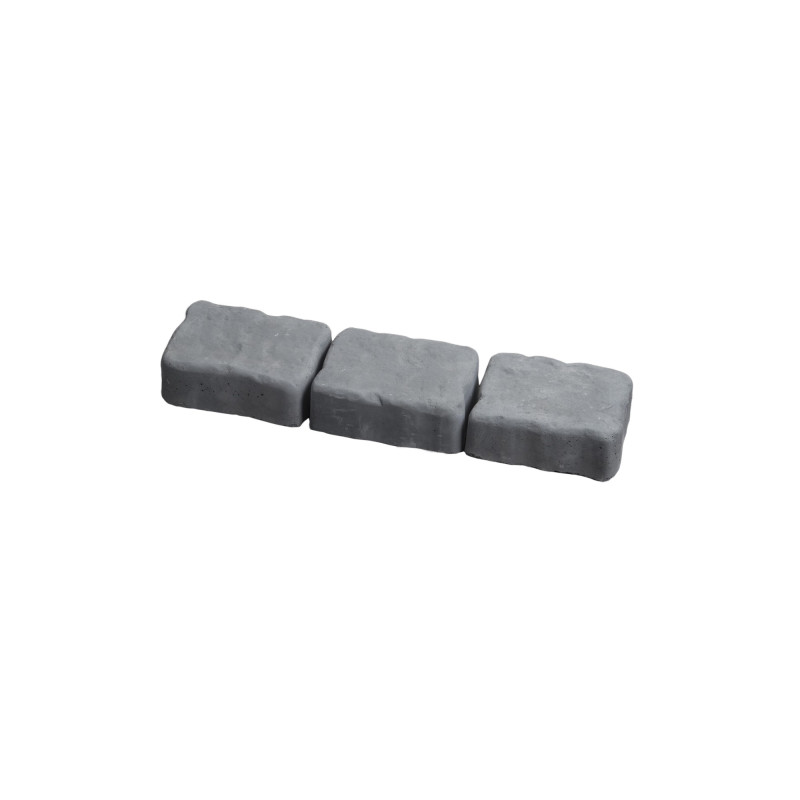 Pavés Péplum en pierre reconstituées couleur anthracite 12 x 16 x 6cm