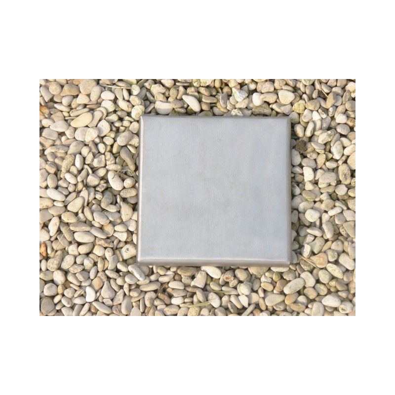 Plot de marquage inox brossé pour Nidagravel