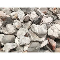 Gravier décoratif gris rosé 6/10 concassé