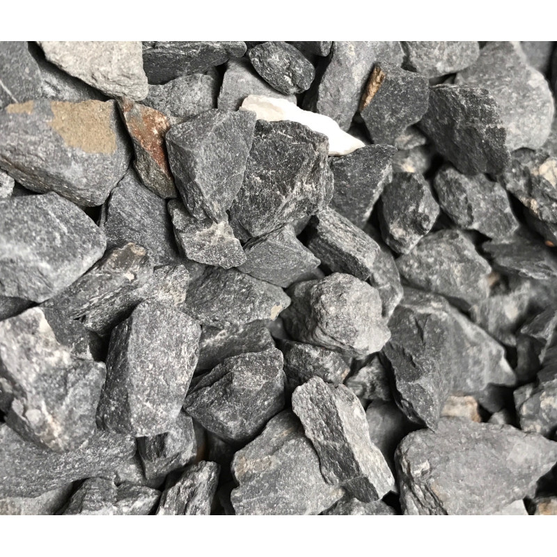 Gravier décoratif bleu nuit/noir 6/10 concassé