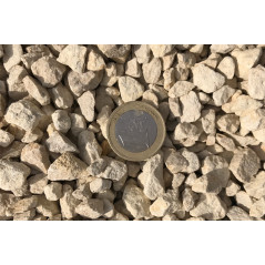 Gravier décoratif beige 6/10 calcaire