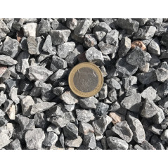 Gravier décoratif gris 6/10 concassé