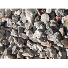 Gravier décoratif gris rosé 6/10 concassé