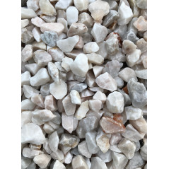 Gravier décoratif gris rosé 6/10 concassé