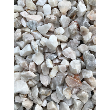 Gravier décoratif gris rosé 6/10 concassé