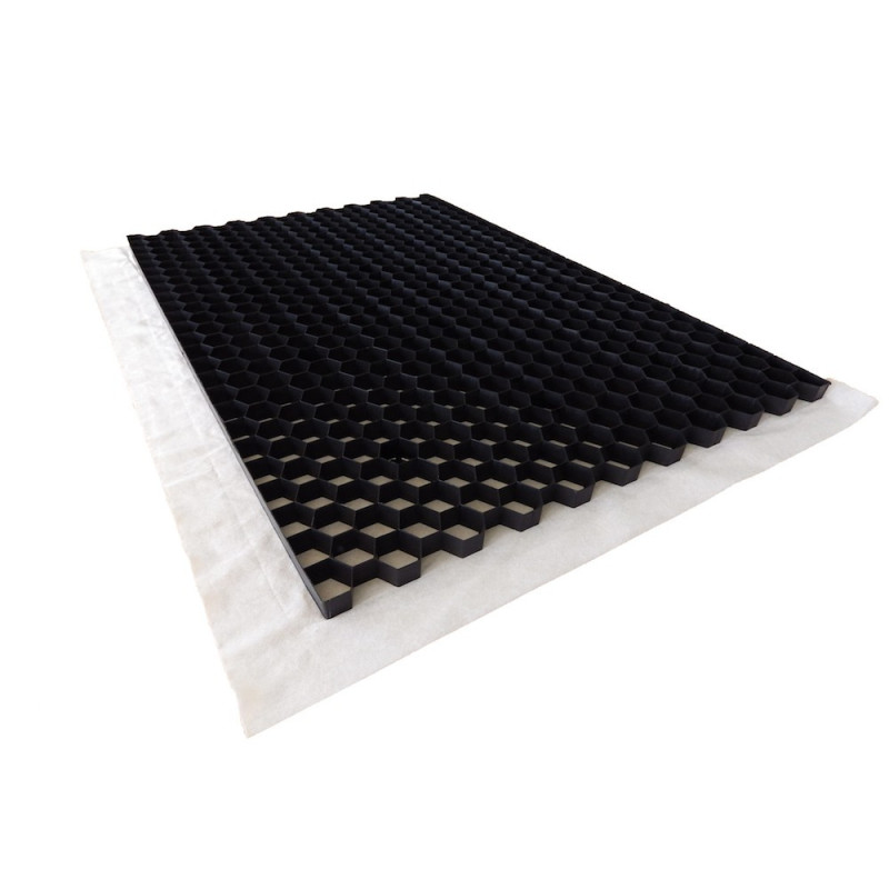 Palette de Stabilisateur de graviers Noir 3 cm (63,36m2)
