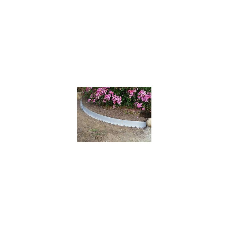 Voliges Tcourb PVC gris clair  H : 5 cm / L : 2 mètre