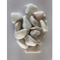 Galet de marbre décoration blanc rosé 20/40