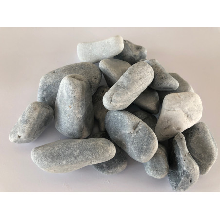Galet de marbre décoration gris 20/40
