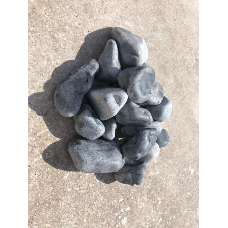 Galet de marbre décoration gris 20/40