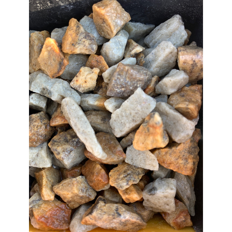 Gravier décoratif beige marron gris granite 6/10